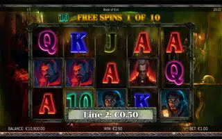 Book of Evil – Free spins