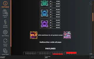 Giganimals GigaBlox – Paytable