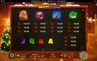 Golden Donkey XMAS – Paytable