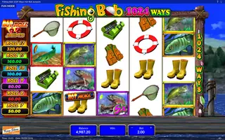 Fishing Bob – 1024 Ways Hot Roll Jackpots – Base game