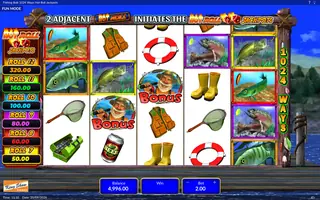 Fishing Bob – 1024 Ways Hot Roll Jackpots – Feature in play