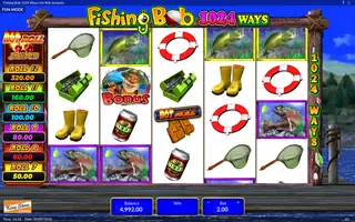 Fishing Bob – 1024 Ways Hot Roll Jackpots – Feature in play