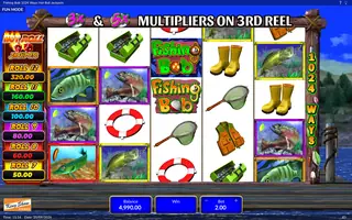 Fishing Bob – 1024 Ways Hot Roll Jackpots – Feature in play