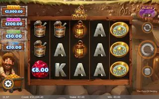 The Pickaxe of Destiny – Winning spin