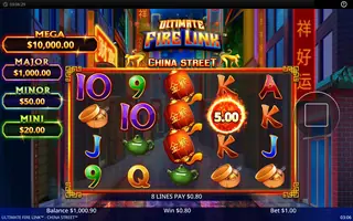 Ultimate Fire Link China Street – Winning spin