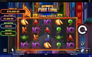 Ultimate Fire Link China Street – Feature in play