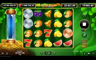 40 Lucky Wilds Hot Coin Boost – Base game