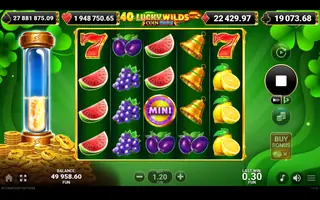 40 Lucky Wilds Hot Coin Boost – Feature in play