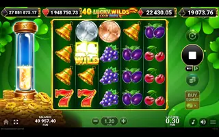 40 Lucky Wilds Hot Coin Boost – Feature in play