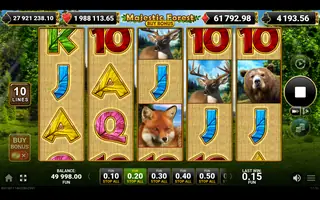 Majestic Forest Buy Bonus – Winning spin