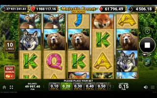 Majestic Forest Buy Bonus – Winning spin