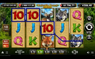 Majestic Forest Buy Bonus – Winning spin