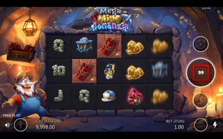 Mega Mine Bonanza – Feature in play