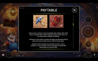 Mega Mine Bonanza – Game rules