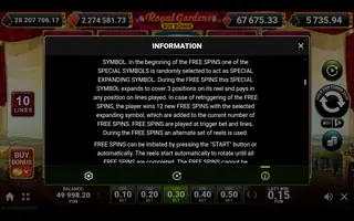 Royal Gardens Buy Bonus – Game rules