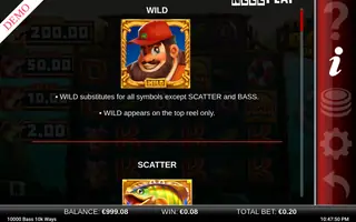 10 000 Big Bass 10k Ways – Game rules