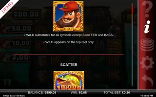 10 000 Big Bass 10k Ways – Game rules