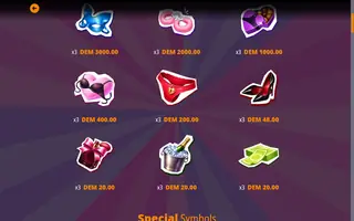 Lucky Vixens Club – Paytable