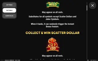 Joker’s Triple Play – Game rules