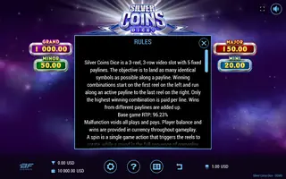 Silver Coins Dice – Game rules