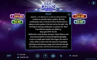 Silver Coins Dice – Game rules