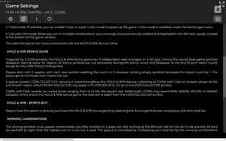 Ace Coins – Game rules