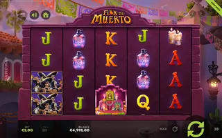 Flor de Muerto – Feature in play