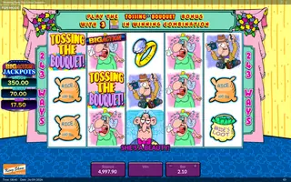 Wedding Party Big Action Jackpots – Feature in play