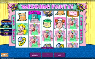 Wedding Party Big Action Jackpots – Feature in play