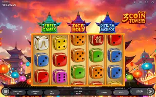 3 Coin Towers Dice – Winning spin