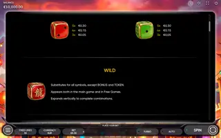 3 Coin Towers Dice – Paytable
