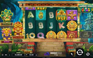 Jungle Gods & Gems – Feature in play