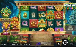Jungle Gods & Gems – Feature in play