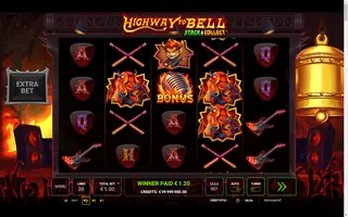 Highway to Bell Stack & Collect – Winning spin