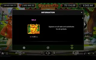 Golden Ox – Paytable