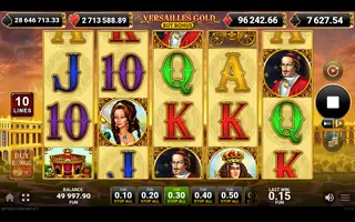 Versailles Gold Buy Bonus – Winning spin