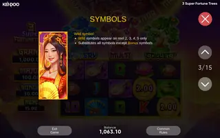 3 Super Fortune Trees – Game rules
