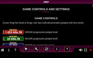Crown King Hot Gods & King Link – Game rules
