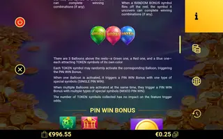 Fortune Balloons – Game rules