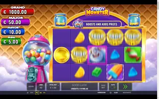 Candy Monster – Feature in play