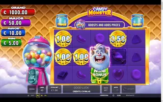Candy Monster – Feature in play