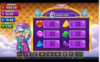 Candy Monster – Paytable