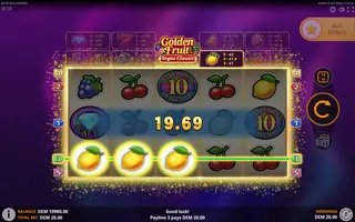 Golden Fruit Vegas Classic – Winning spin