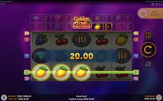 Golden Fruit Vegas Classic – Winning spin