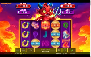 Flaming Devil – Feature in play