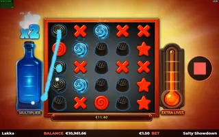 Salty Showdown – Feature in play