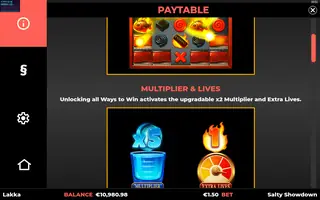 Salty Showdown – Paytable