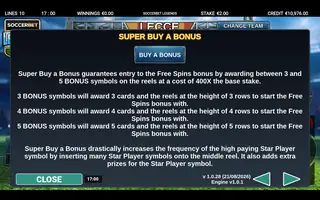 Soccerbet Legends – Bonus buy
