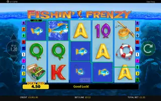 Fishin’ Frenzy – Winning spin