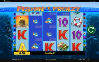Fishin’ Frenzy – Feature in play